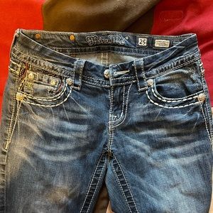 Skinny Dark Wash Miss Me Jeans!